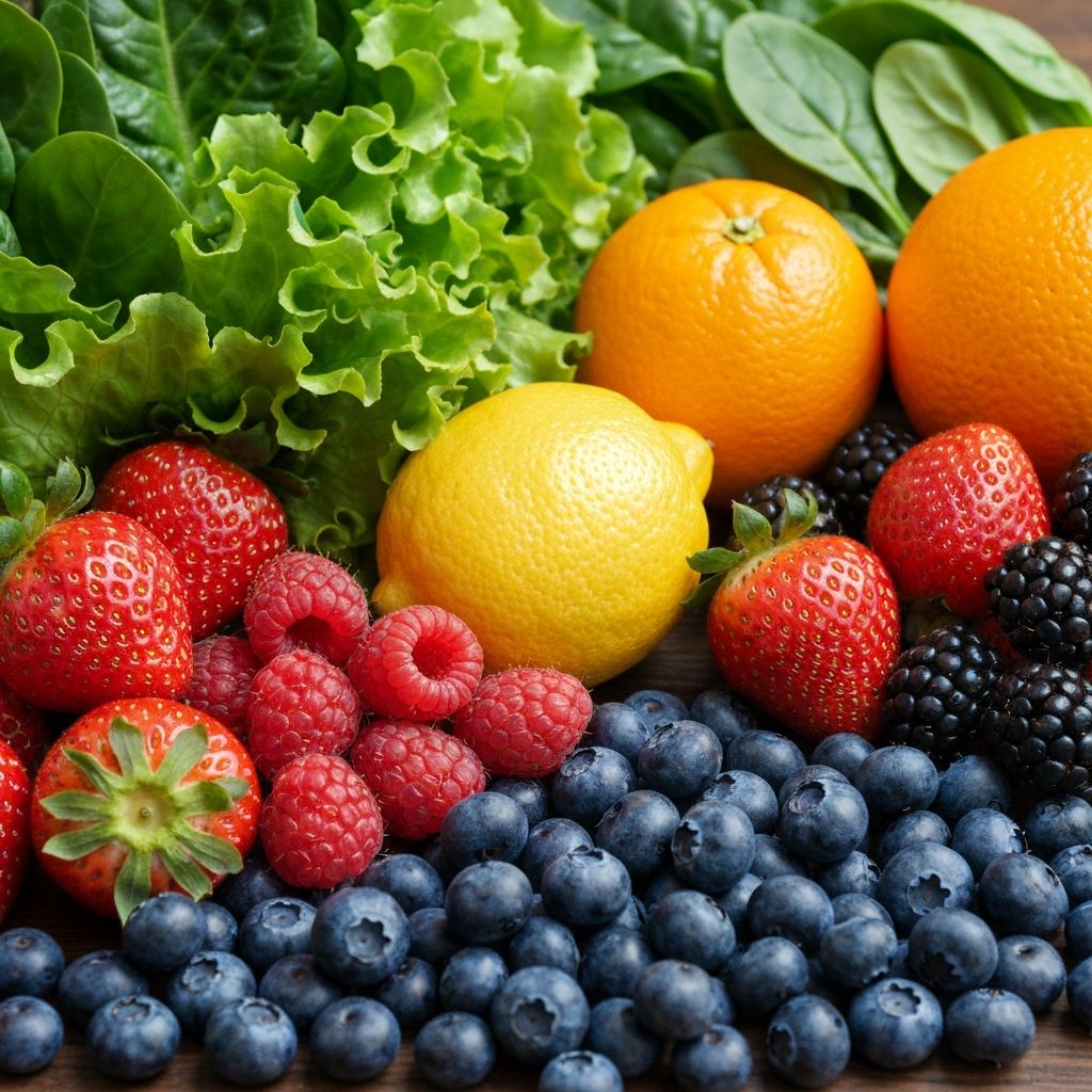 Fresh organic produce and nutrition